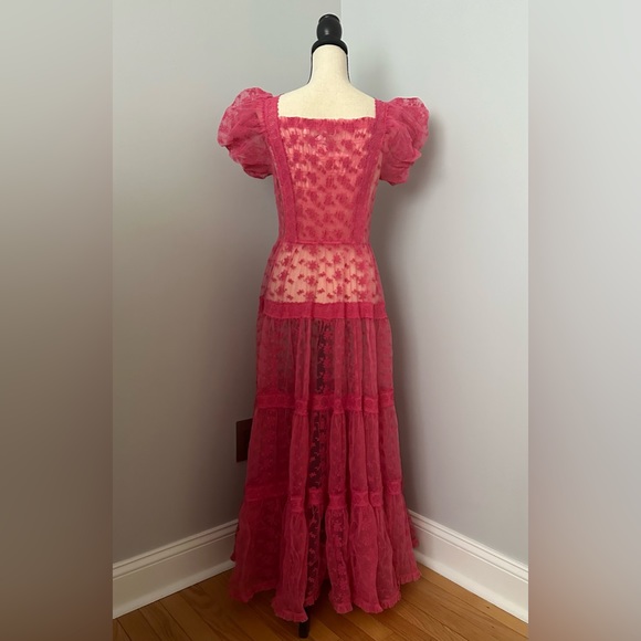 DOEN NADETTE LACE-TRIMMED EMBROIDERED MAXI DRESS - Picture 5 of 7